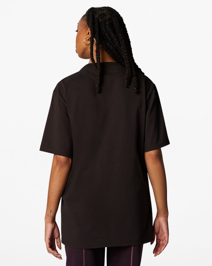 Converse Go-To Embroidered Star Chevron Standard Fit T-Shirts Dame Brune | 361BODMCQ