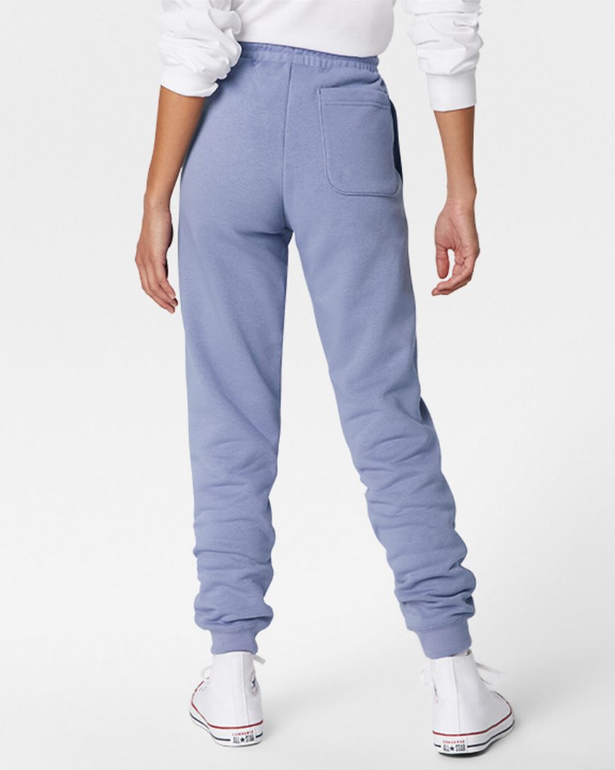 Converse Go-To Embroidered Star Chevron Standard Fit Fleece Joggebukser Herre Lilla | 493ECDMBQ