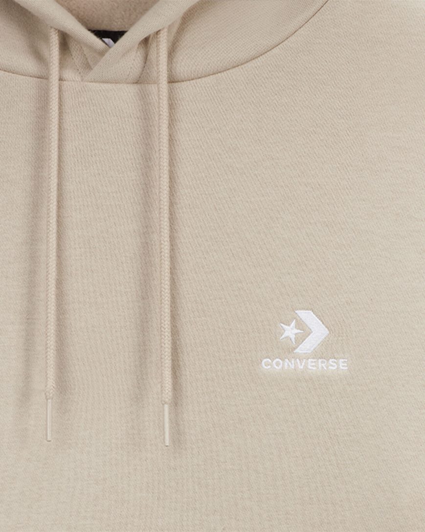 Converse Go-To Embroidered Star Chevron Standard Fit Fleece Hettegensere Herre Grå | 580ZRAGID