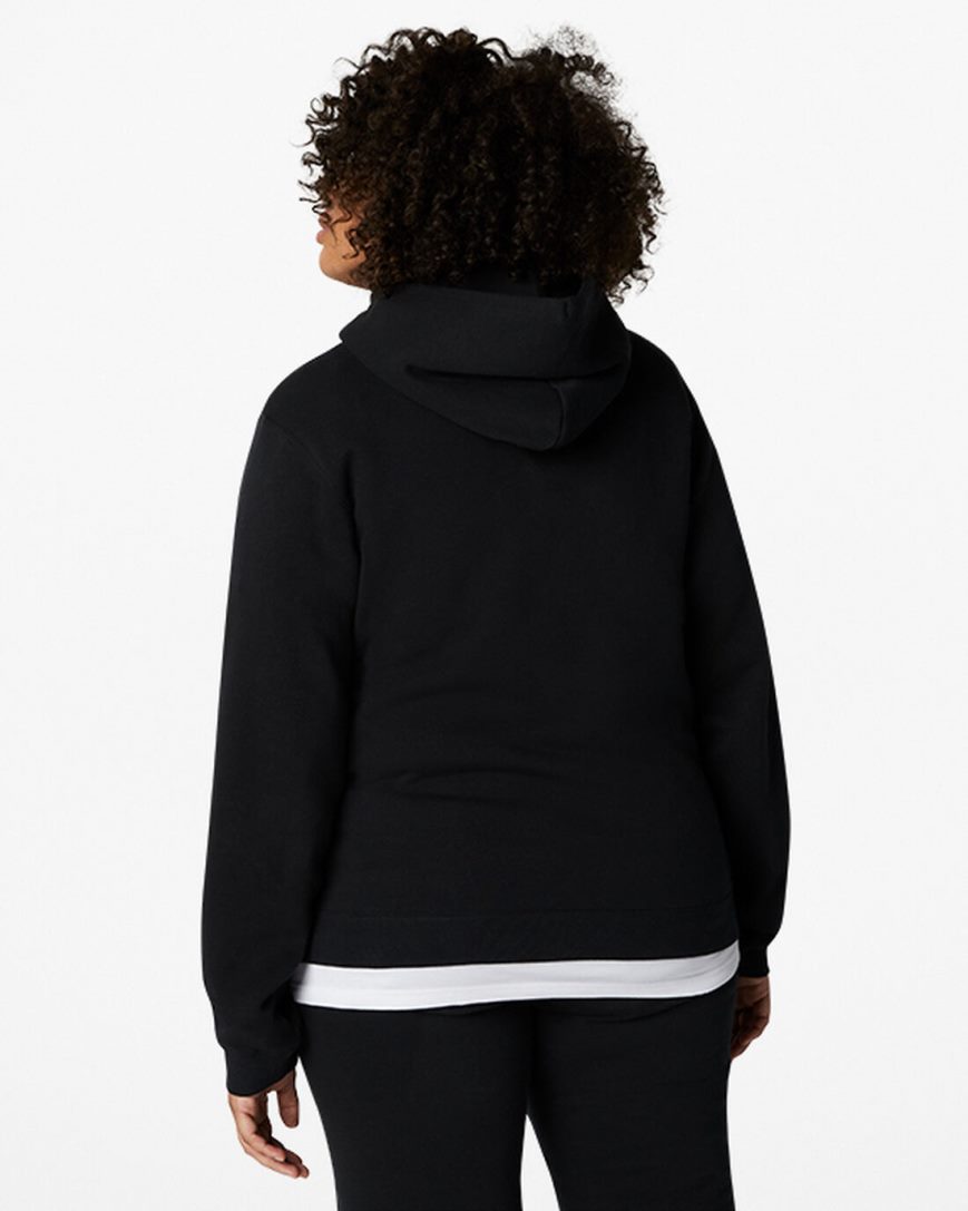 Converse Go-To Embroidered Star Chevron Standard Fit Fleece Hettegensere Herre Svarte | 612FNBWHQ