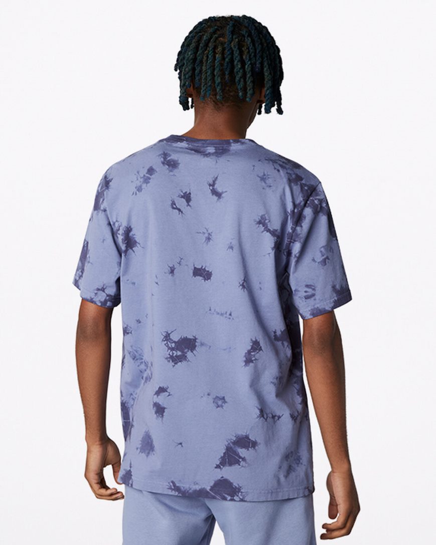 Converse Go-To Star Chevron Washed Standard Fit T-Shirts Dame Lilla | 164ZYVCPU