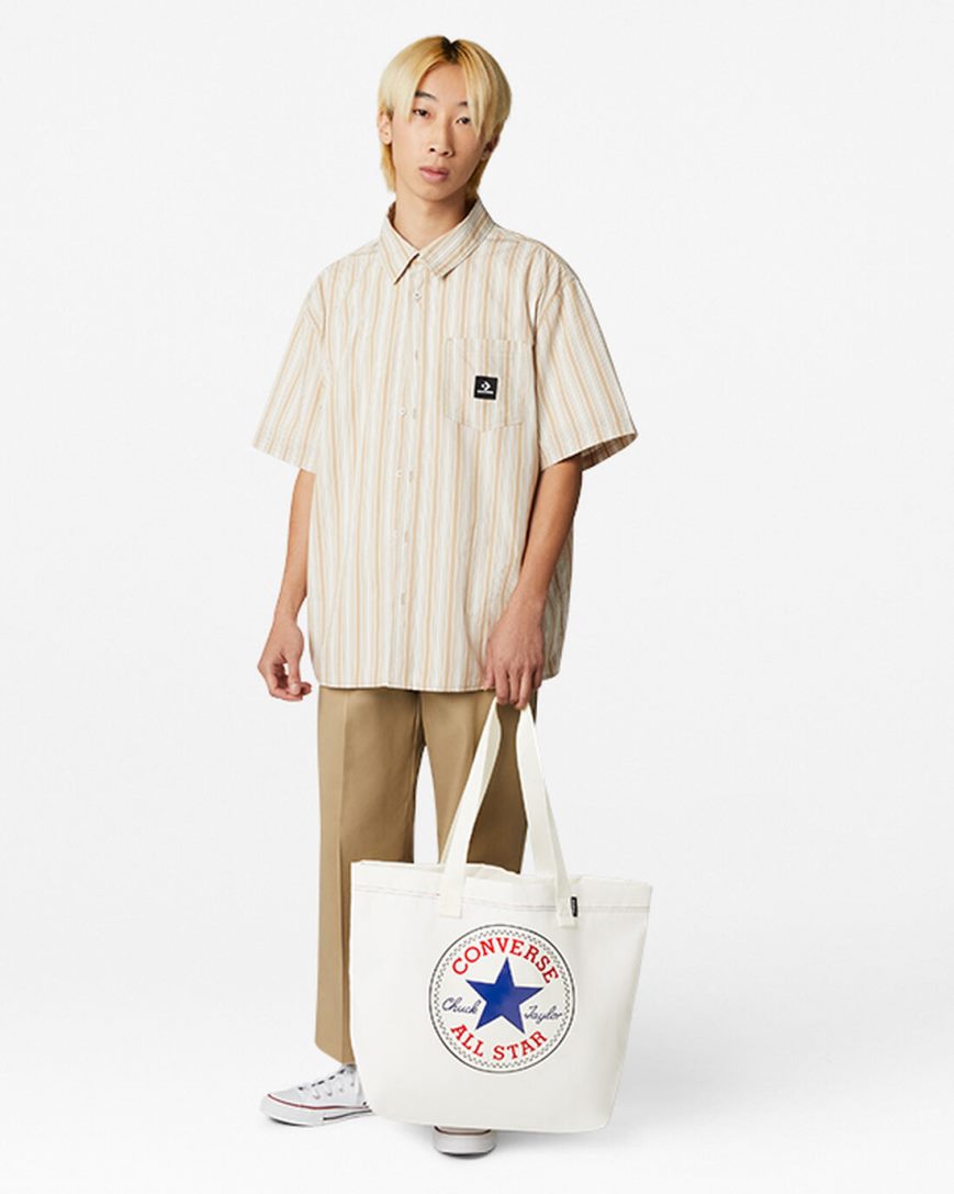 Converse Grafiske Tote Vesker Dame Beige Blå | 529SDLZNU