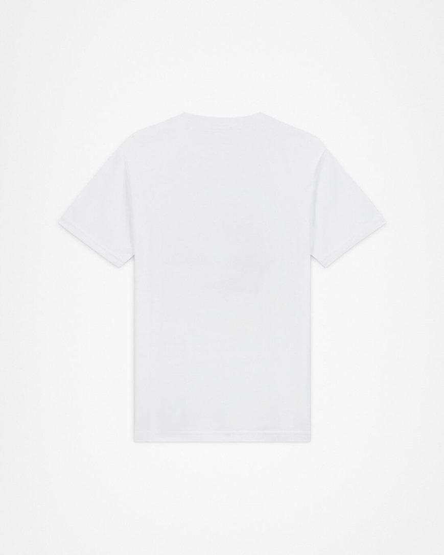 Converse Heart All Star Patch T-Shirts Dame Hvite | 845CUYDVK