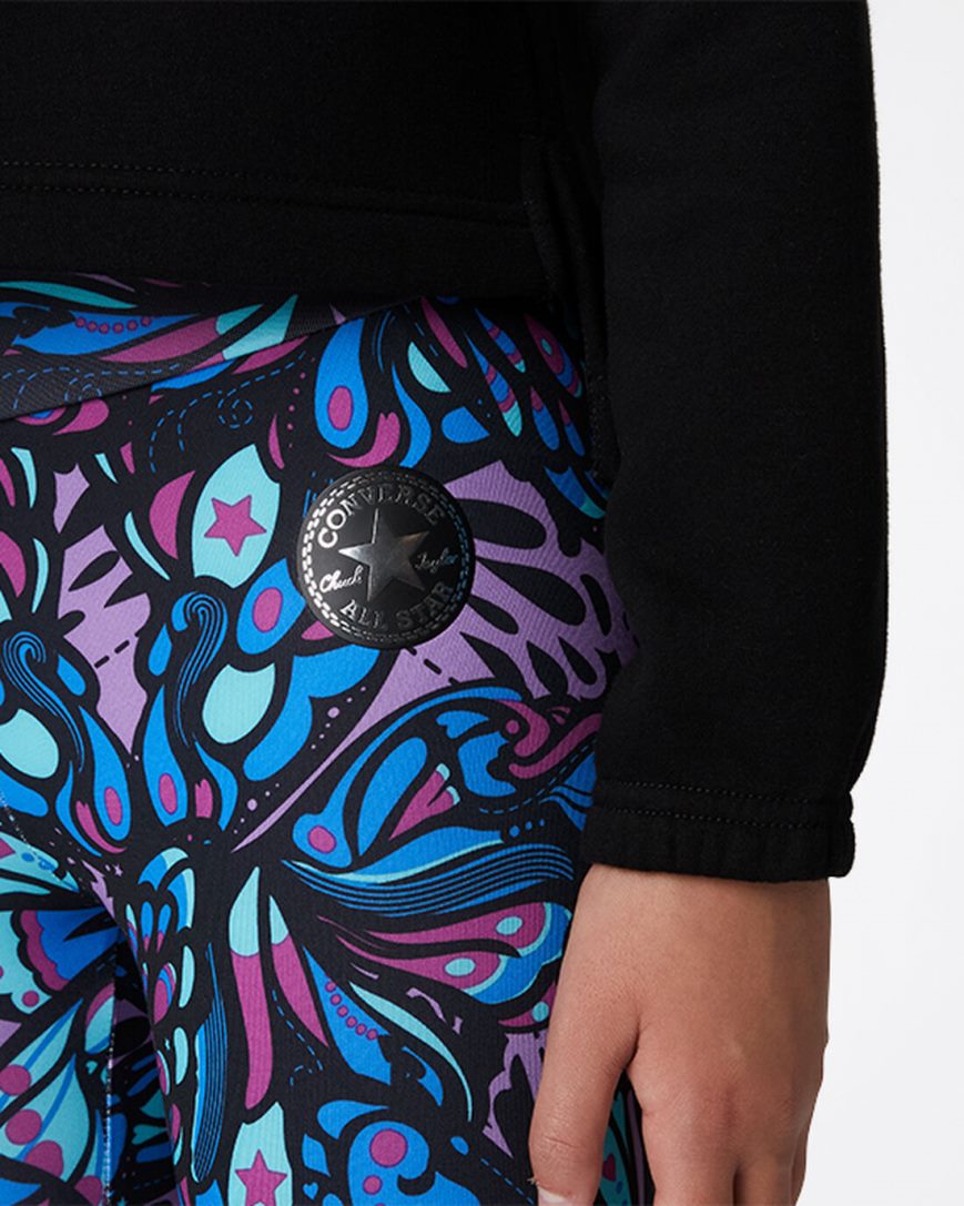Converse High-Rise Kaleidoscope Leggings Jente Lilla | 473KVMLEW