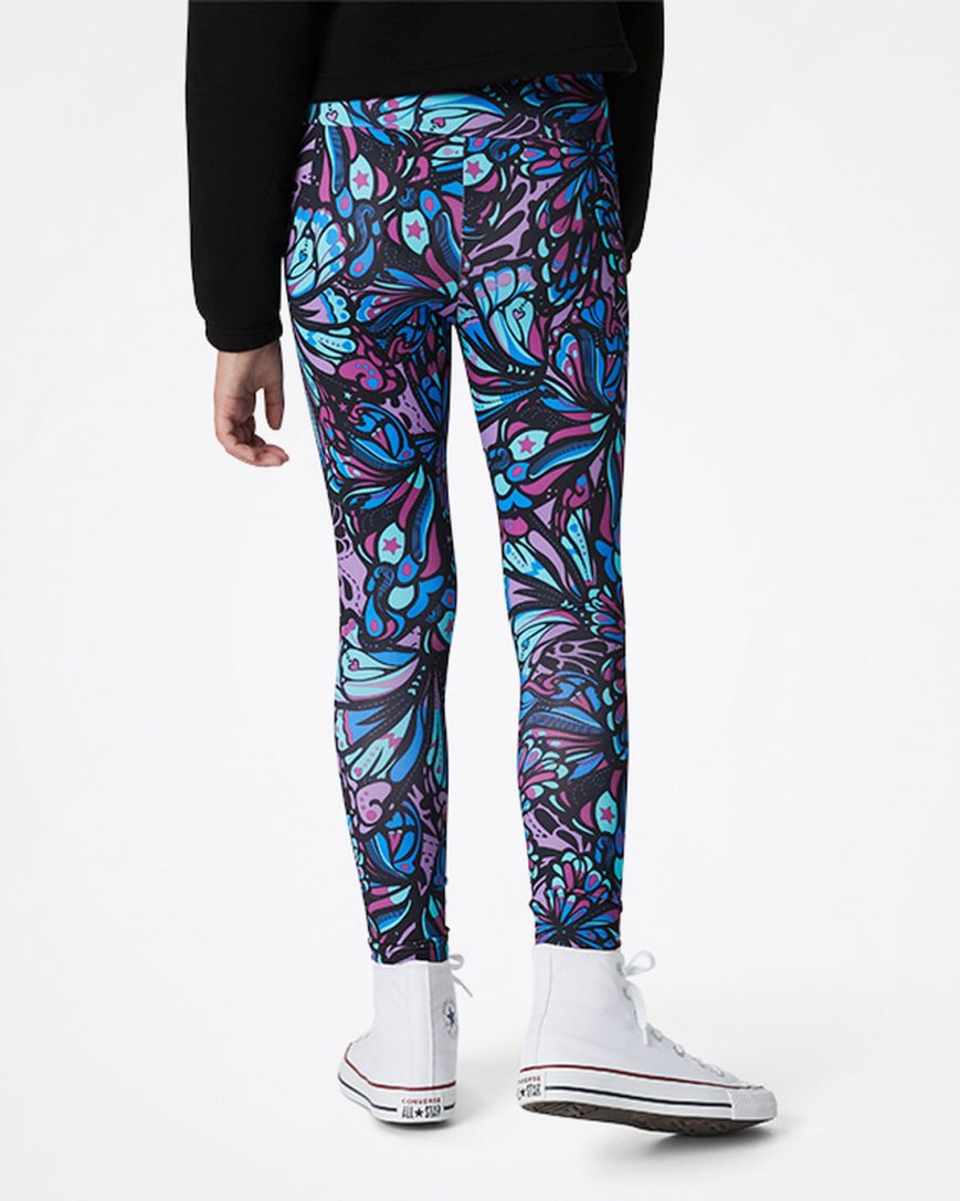 Converse High-Rise Kaleidoscope Leggings Jente Lilla | 473KVMLEW