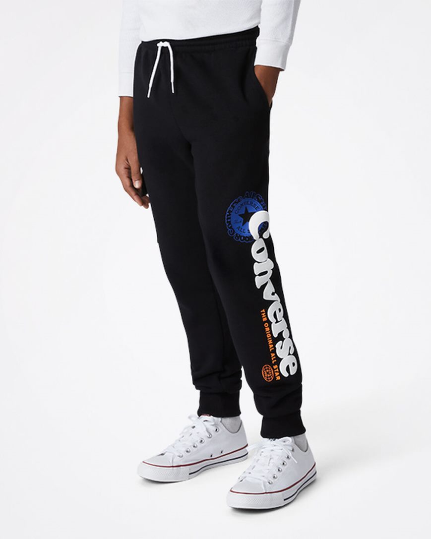 Converse Into The Wild Fleece Cargo Bukse Gutt Svarte | 792GLBSNI