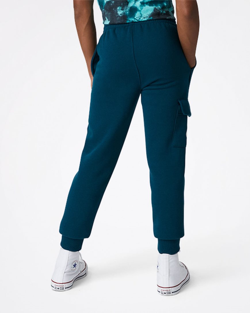 Converse Into The Wild Fleece Cargo Bukse Gutt Blå | 842EIDBYA