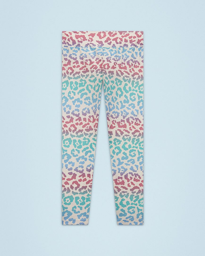 Converse Leopard Leggings Jente Beige | 253ZPIREX