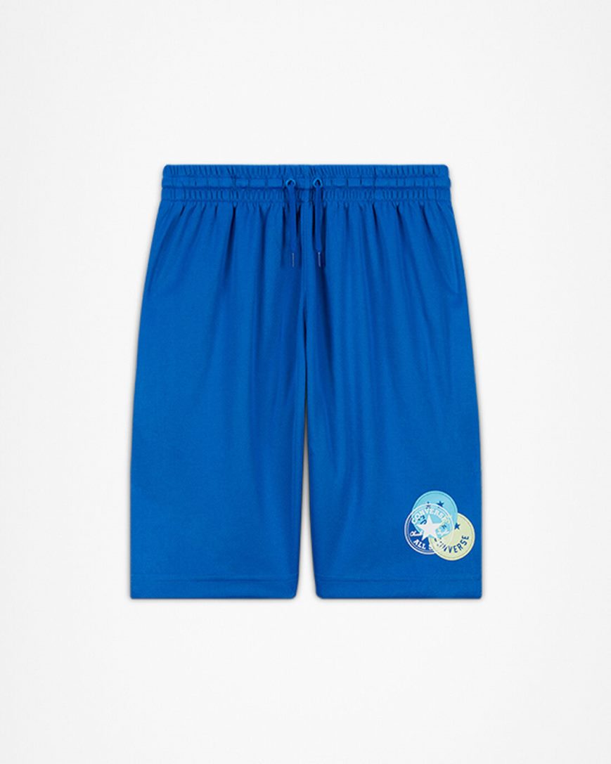 Converse Logo Smiley Mesh Shorts Gutt Kongeblå | 895BSYMPJ