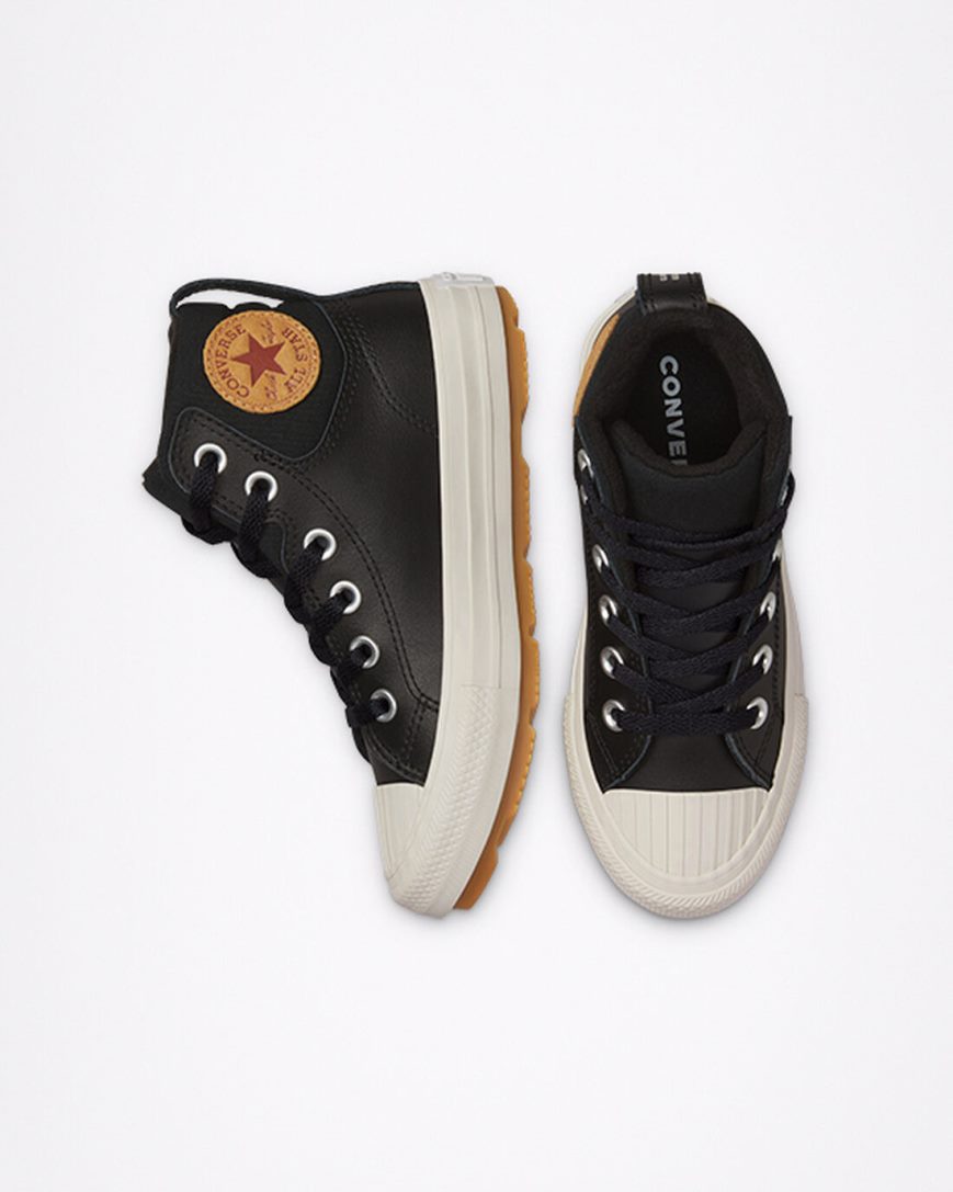 Converse Lær Chuck Taylor All Star Berkshire Boot Color Høye Sko Jente Svarte | 145BFSCZD