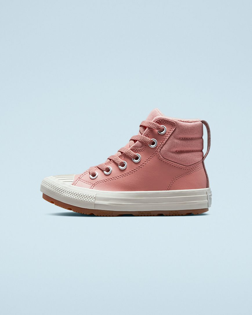 Converse Lær Chuck Taylor All Star Berkshire Boot Color Høye Sko Jente Rosa | 638YUBRXP