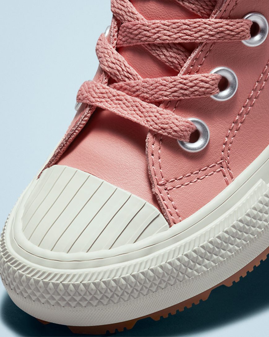 Converse Lær Chuck Taylor All Star Berkshire Boot Color Høye Sko Jente Rosa | 638YUBRXP