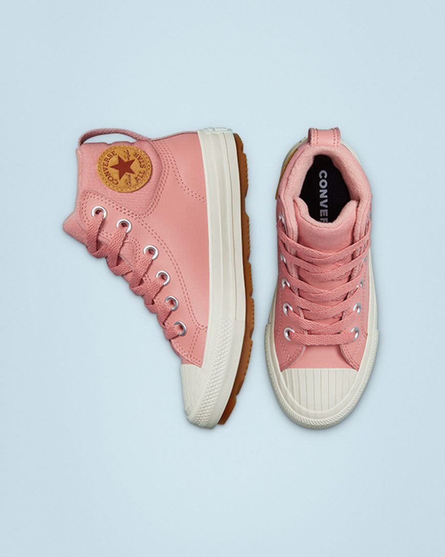Converse Lær Chuck Taylor All Star Berkshire Boot Color Høye Sko Jente Rosa | 638YUBRXP