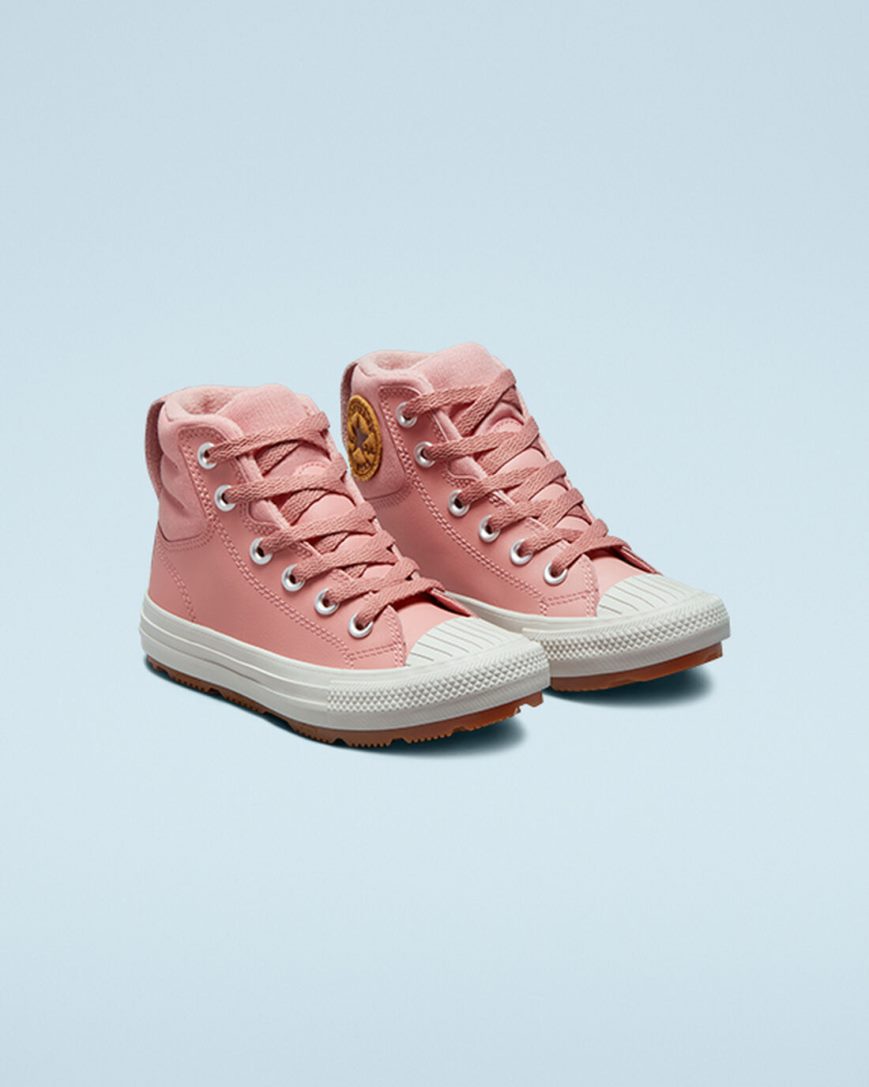 Converse Lær Chuck Taylor All Star Berkshire Boot Color Høye Sko Jente Rosa | 638YUBRXP