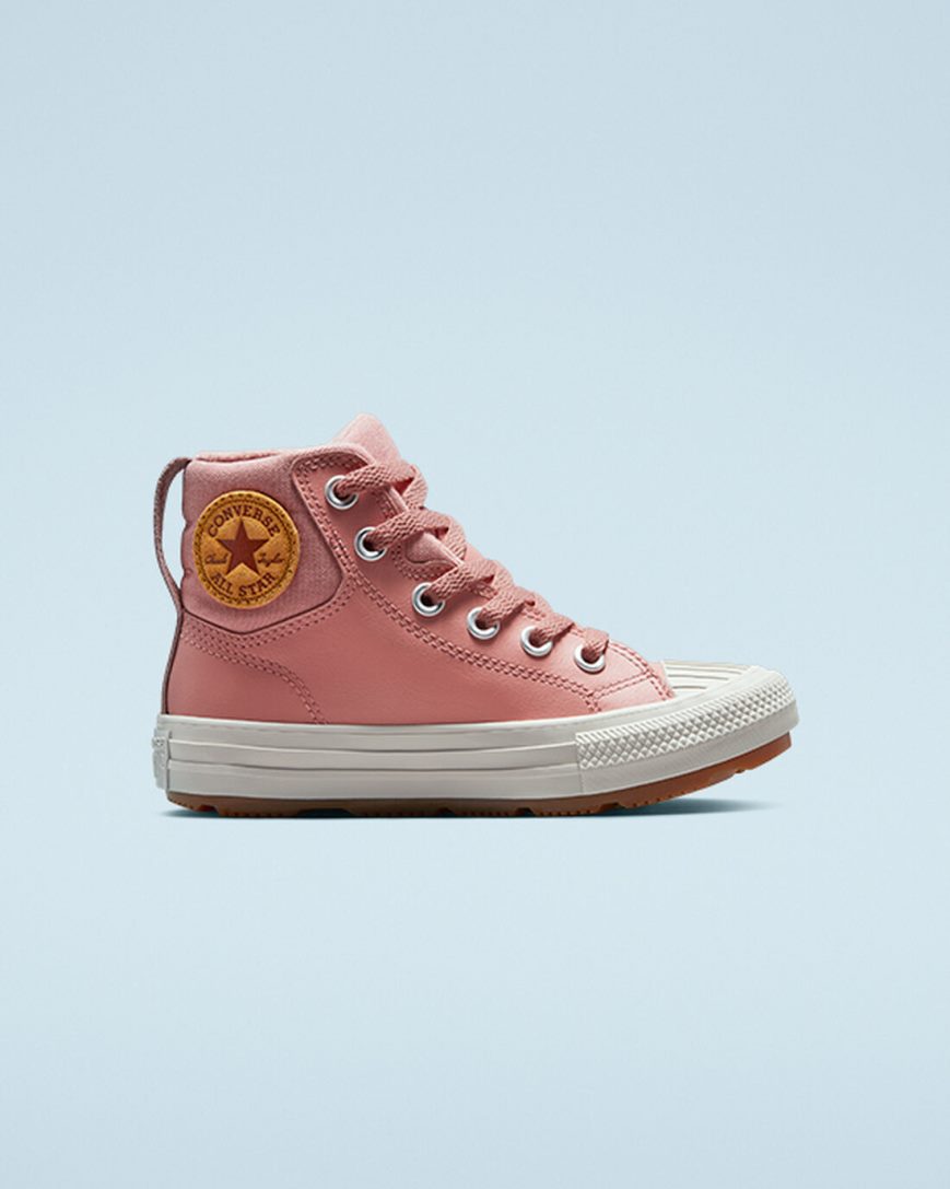Converse Lær Chuck Taylor All Star Berkshire Boot Color Høye Sko Jente Rosa | 638YUBRXP