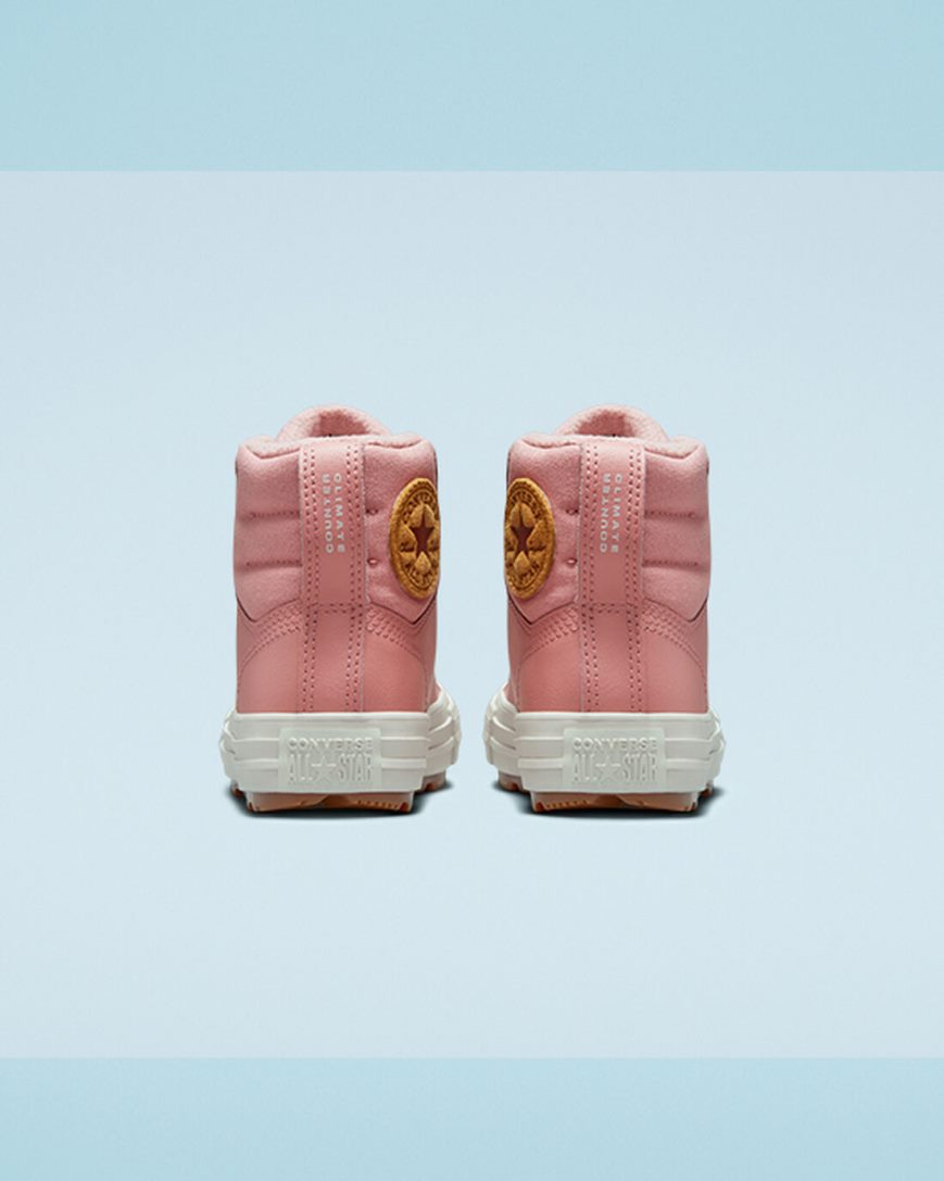 Converse Lær Chuck Taylor All Star Berkshire Boot Color Høye Sko Gutt Rosa | 829PTZSEX