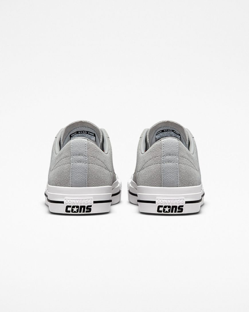 Converse One Star Pro Skatesko Herre Grå Oransje Hvite | 259UFYCXJ