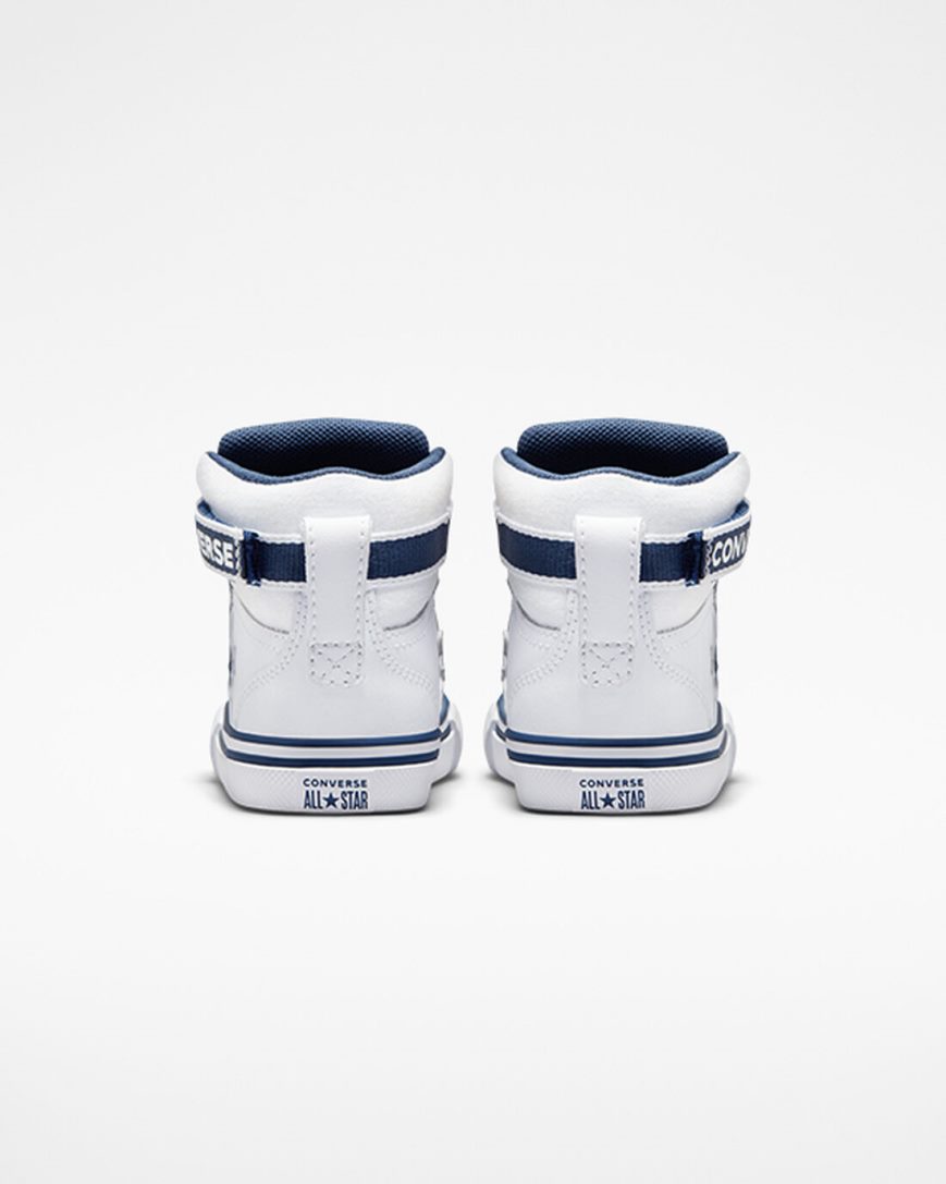 Converse Pro Blaze Reima Easy-On Varsity Club Høye Sko Gutt Hvite Marineblå Hvite | 039WYTCOH