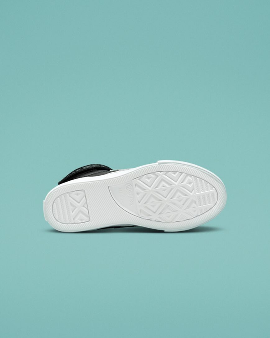Converse Pro Blaze Reima Lær Høye Sko Gutt Svarte Hvite | 285VIHEYB