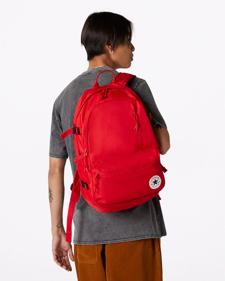 Converse Rett Edge Ryggsekk Dame Rød | 016HVUMFP