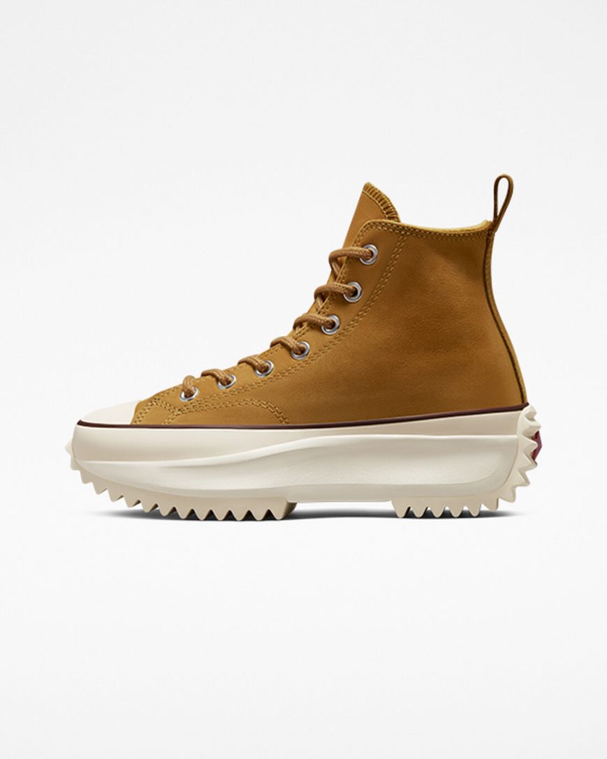 Converse Run Star Hike Høye Platform Sko Herre Brune Grå | 986UWHPQL