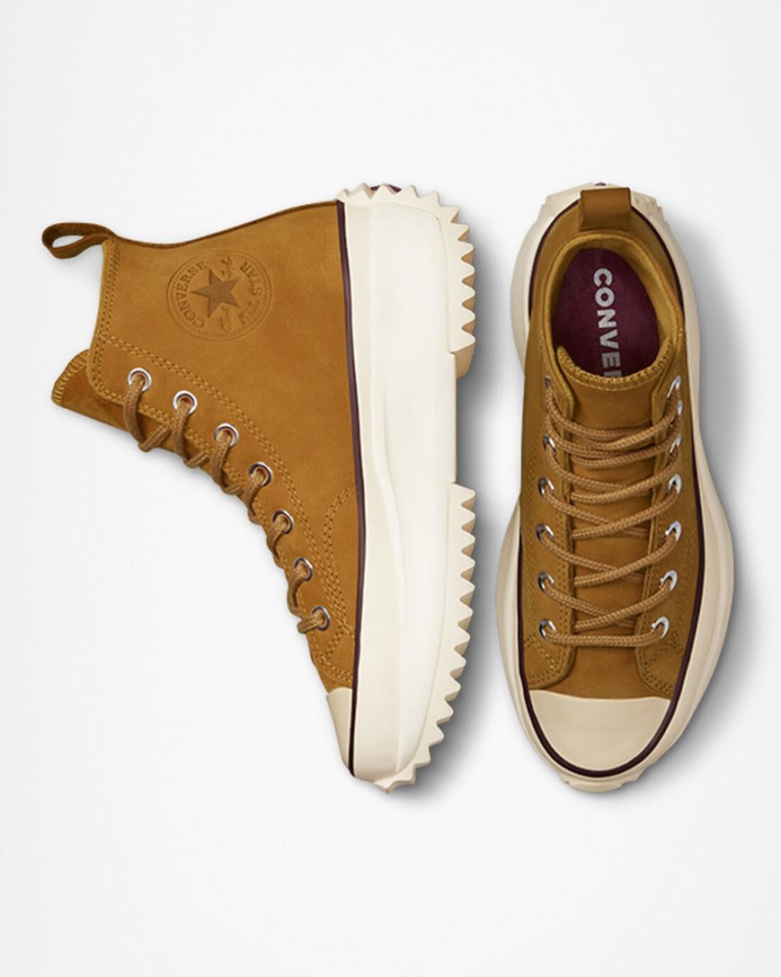 Converse Run Star Hike Høye Platform Sko Herre Brune Grå | 986UWHPQL