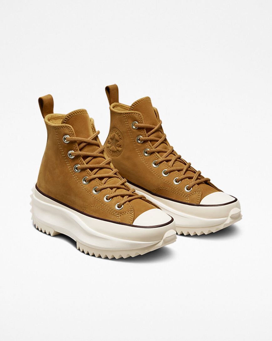 Converse Run Star Hike Høye Platform Sko Herre Brune Grå | 986UWHPQL