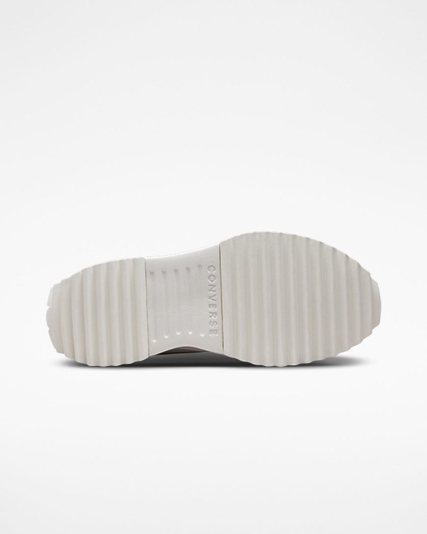 Converse Run Star Hike Raw Edge Høye Platform Sko Dame Beige Beige Hvite | 712XLUQOI