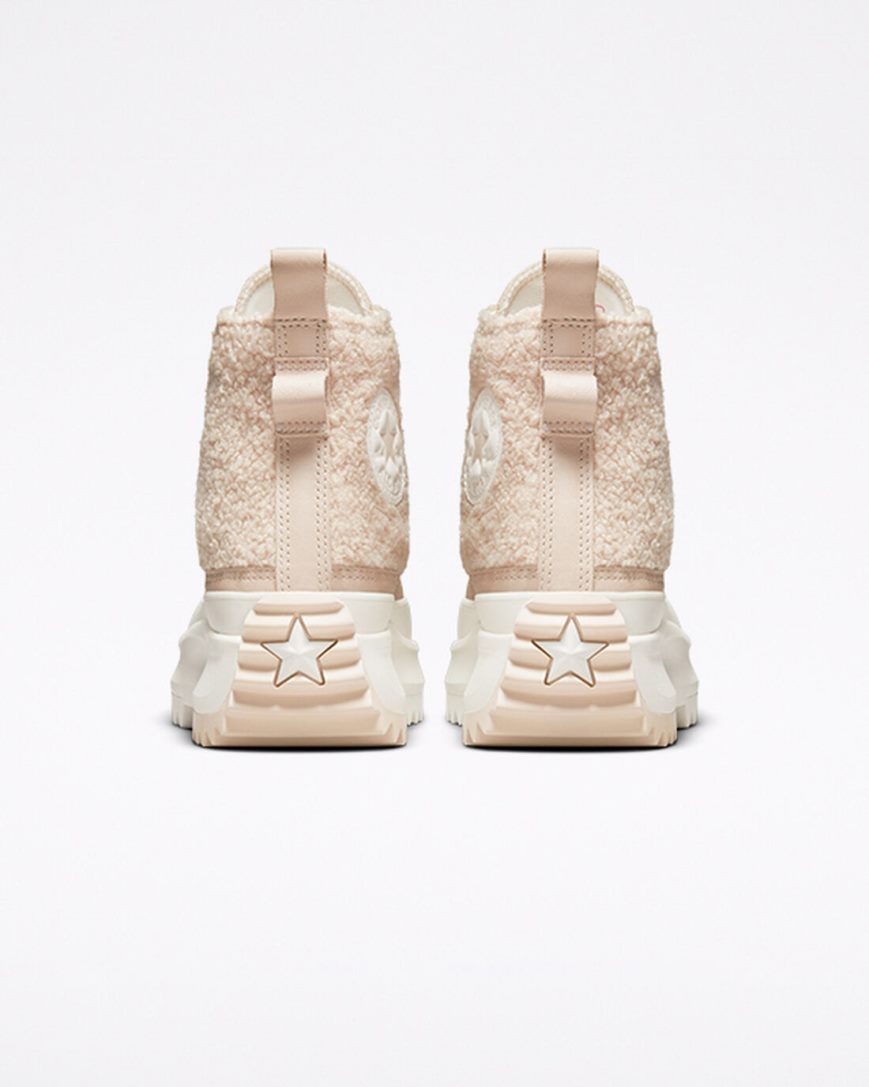 Converse Run Star Hike Sherpa Høye Platform Sko Dame Beige | 381AVBWOF