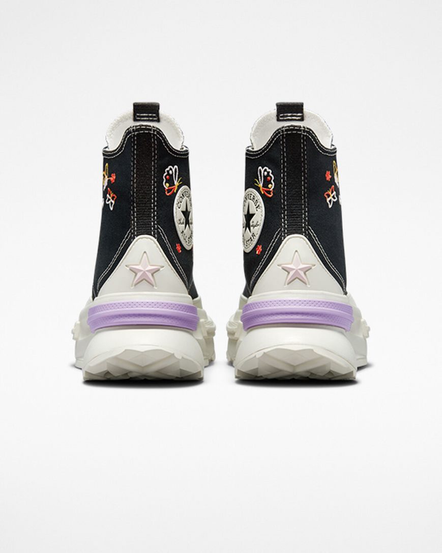 Converse Run Star Legacy CX Butterfly Wings Høye Platform Sko Dame Svarte | 680ZOQUSM