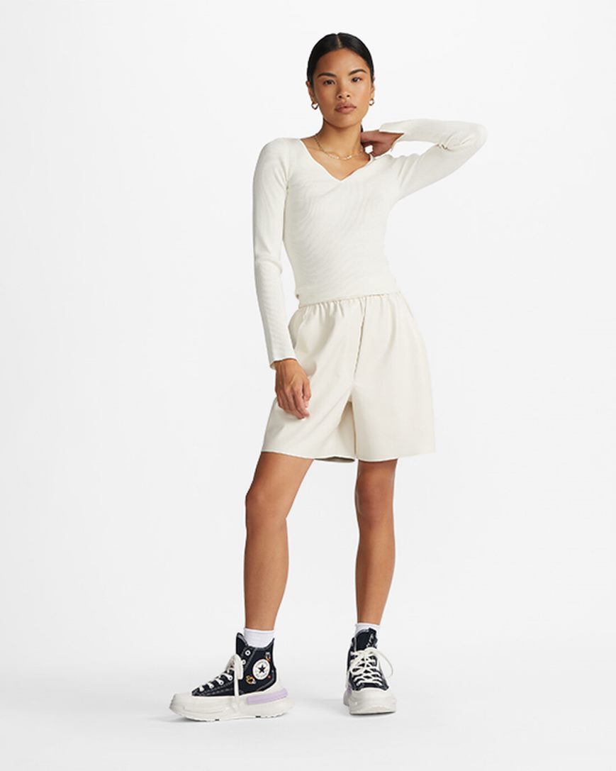 Converse Run Star Legacy CX Butterfly Wings Høye Platform Sko Dame Svarte | 680ZOQUSM