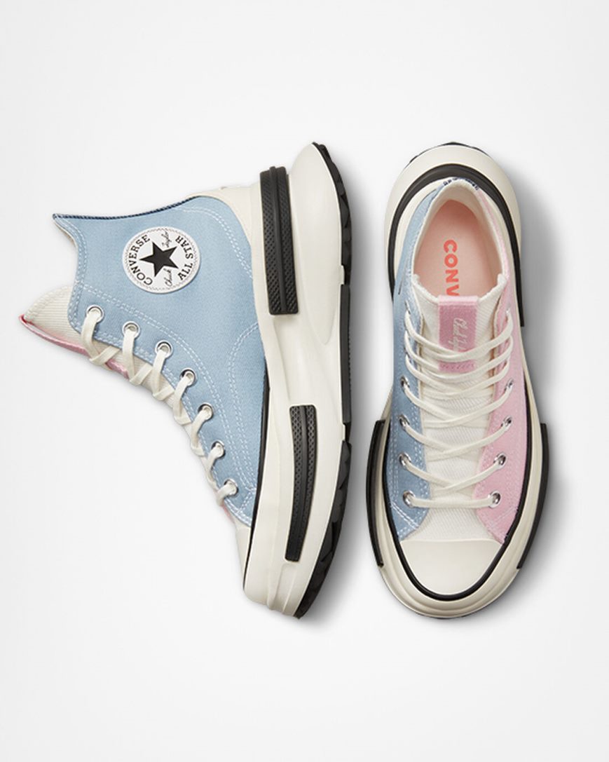 Converse Run Star Legacy CX Denim & Canvas Høye Sko Dame Oransje Rosa | 173RDMZKY