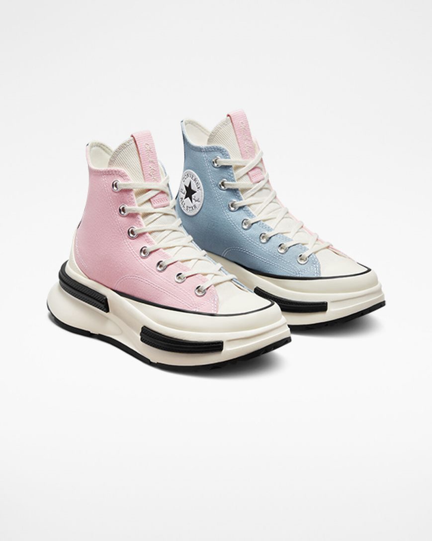 Converse Run Star Legacy CX Denim & Canvas Høye Sko Herre Oransje Rosa | 243LDCBFM