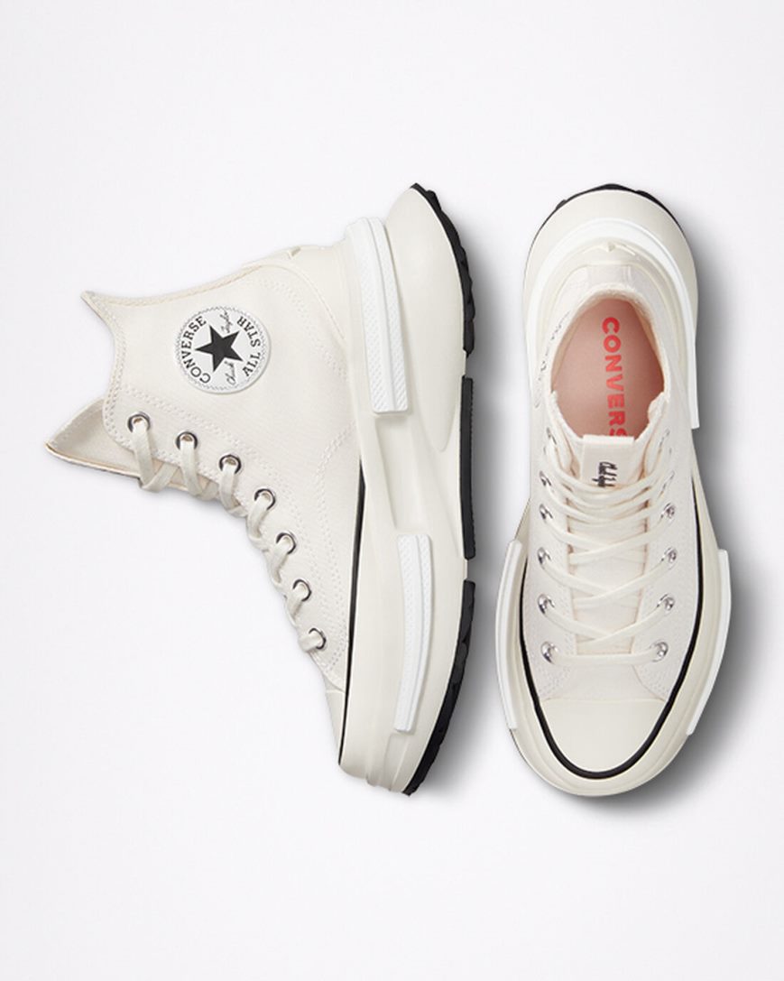 Converse Run Star Legacy CX Høye Sko Herre Beige Svarte Hvite | 749QJZLWO