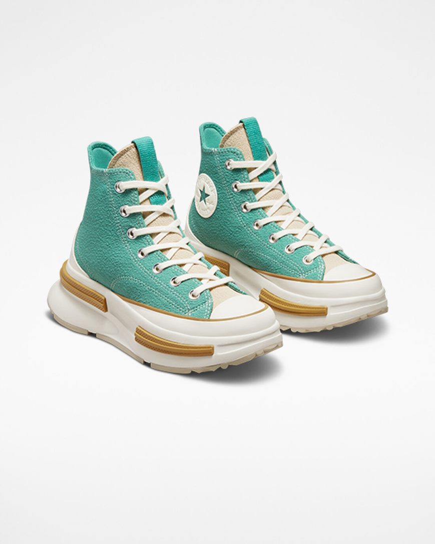 Converse Run Star Legacy CX Textured Høye Sko Herre Grønn | 167GDLFIC