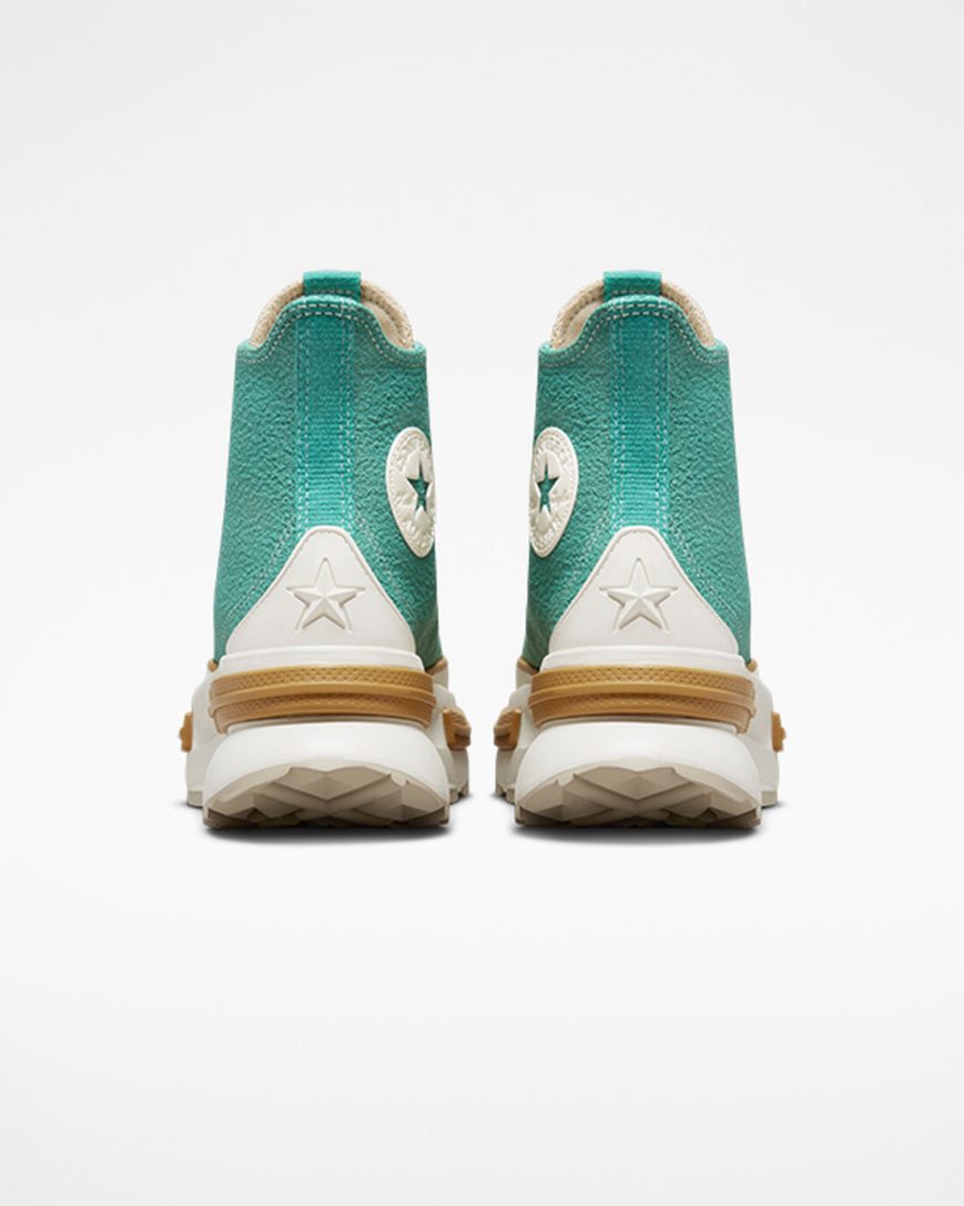 Converse Run Star Legacy CX Textured Høye Sko Herre Grønn | 167GDLFIC