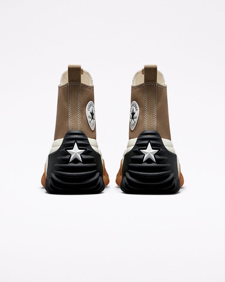 Converse Run Star Motion CX Høye Platform Sko Dame Brune Svarte | 438COSTDW