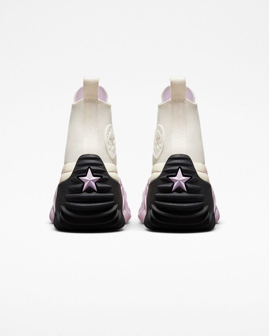 Converse Run Star Motion CX Høye Platform Sko Dame Hvite Lilla Svarte | 609ILXWOD