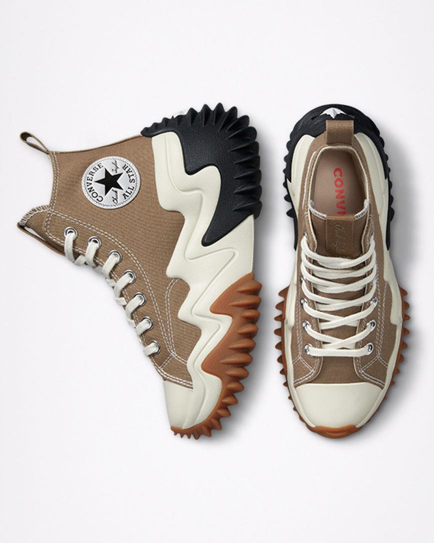 Converse Run Star Motion CX Høye Platform Sko Herre Brune Svarte | 694YOFRBV