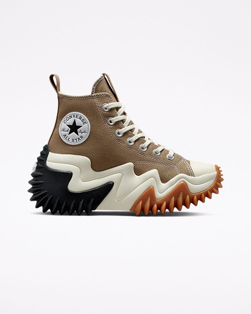 Converse Run Star Motion CX Høye Platform Sko Herre Brune Svarte | 694YOFRBV