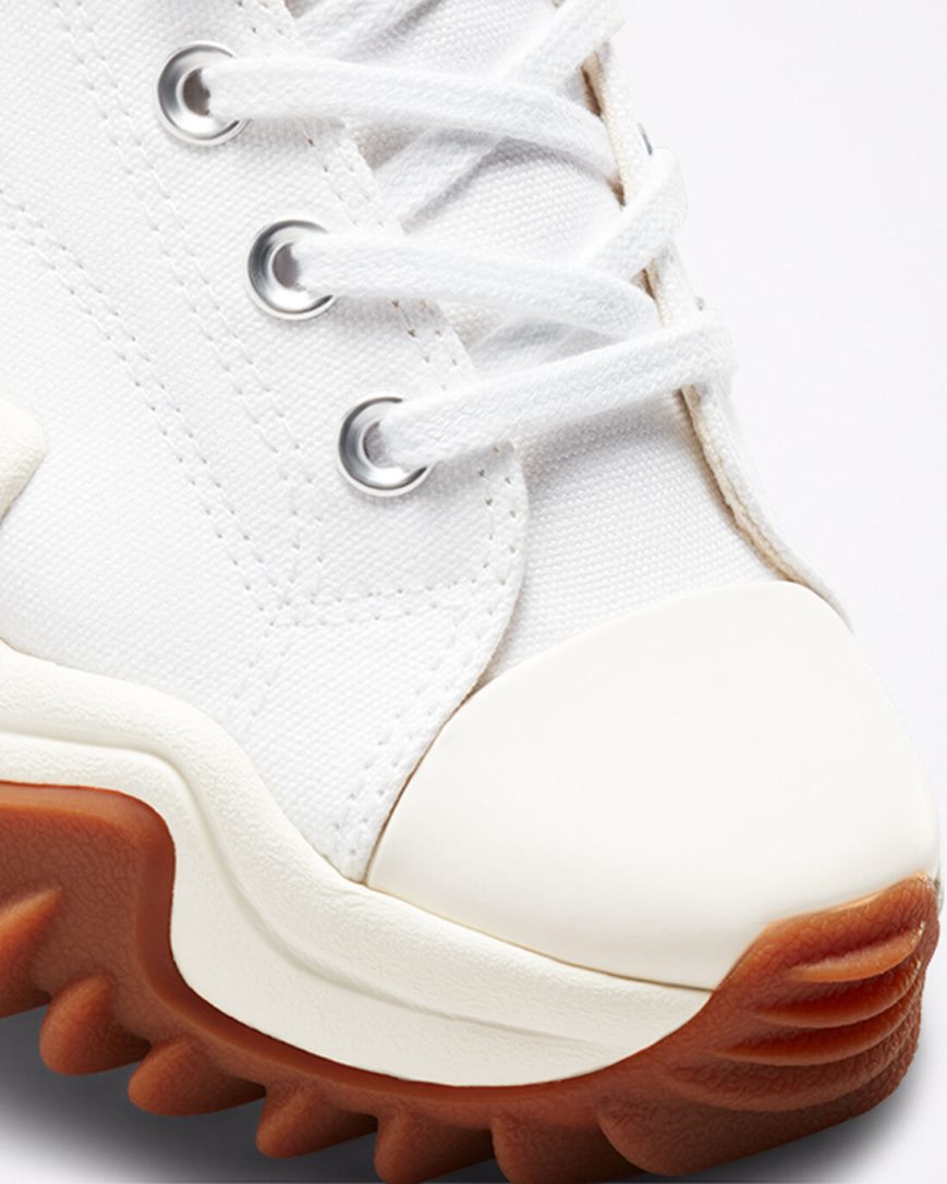 Converse Run Star Motion CX Høye Platform Sko Dame Hvite Svarte Oransje | 795ATQVXM