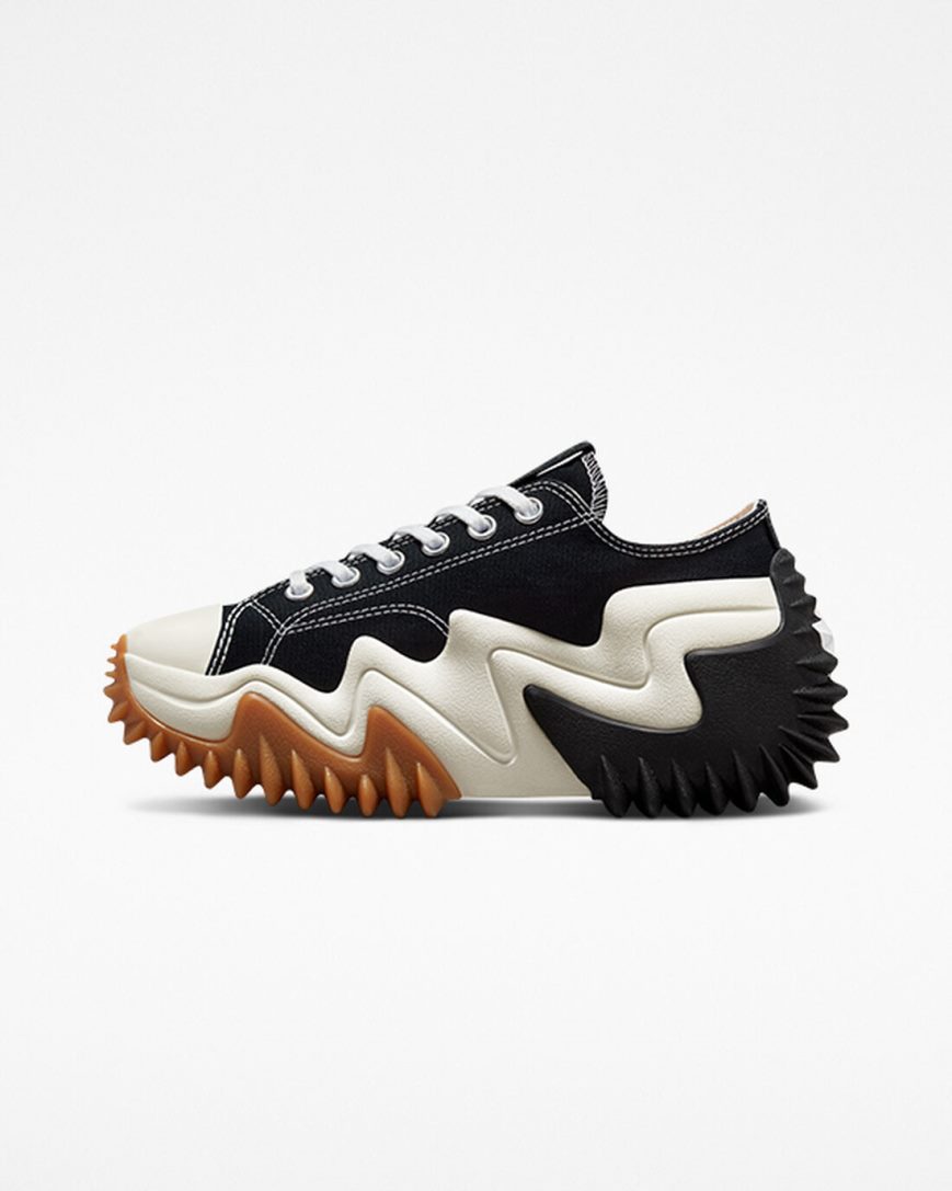Converse Run Star Motion CX Lave Platform Sko Herre Svarte Hvite | 108VFCJQM