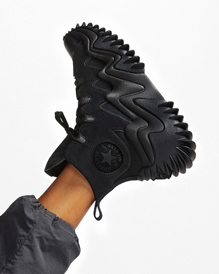 Converse Run Star Motion CX Workwear Høye Platform Sko Dame Svarte | 325GRJBDN