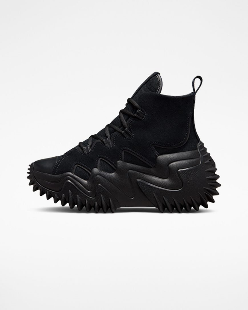 Converse Run Star Motion CX Workwear Høye Platform Sko Herre Svarte | 495GUKTXS