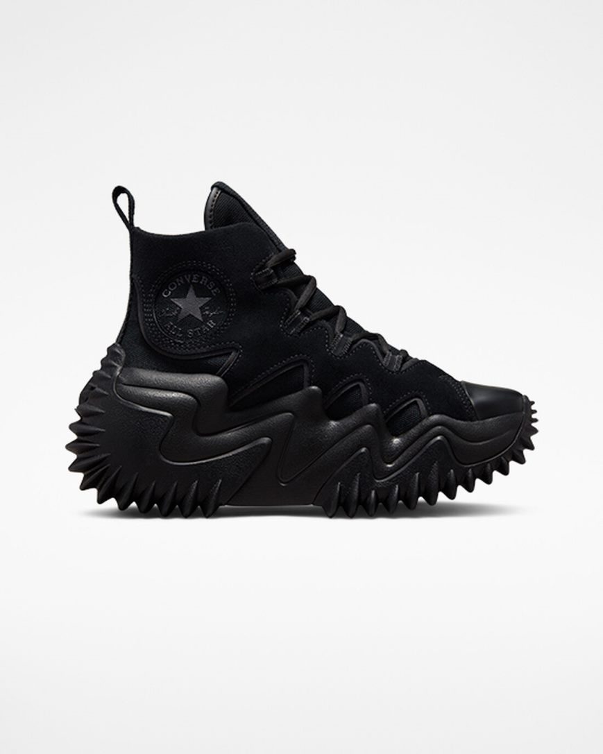 Converse Run Star Motion CX Workwear Høye Platform Sko Herre Svarte | 495GUKTXS