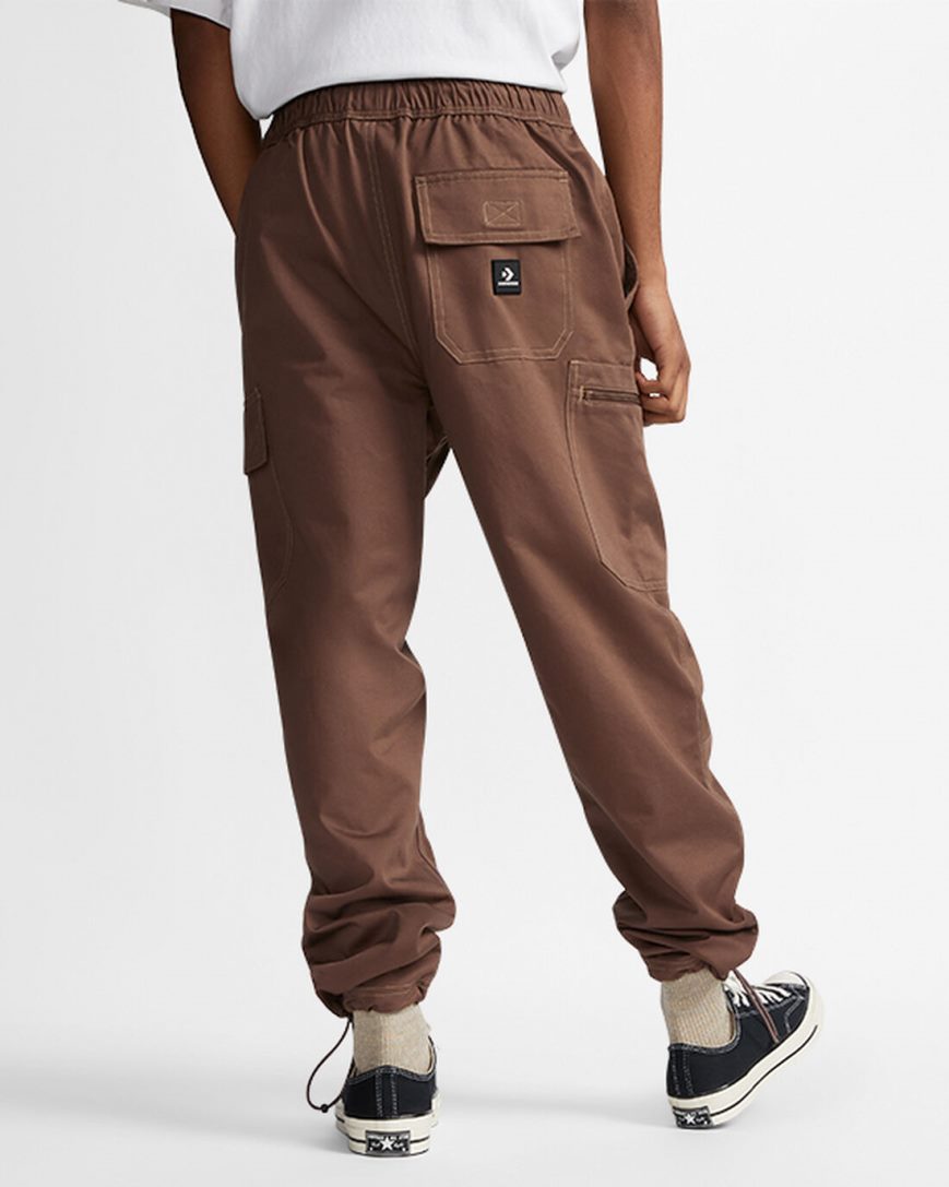 Converse Star Chevron Cargo Bukse Herre Brune | 924ITWLRZ
