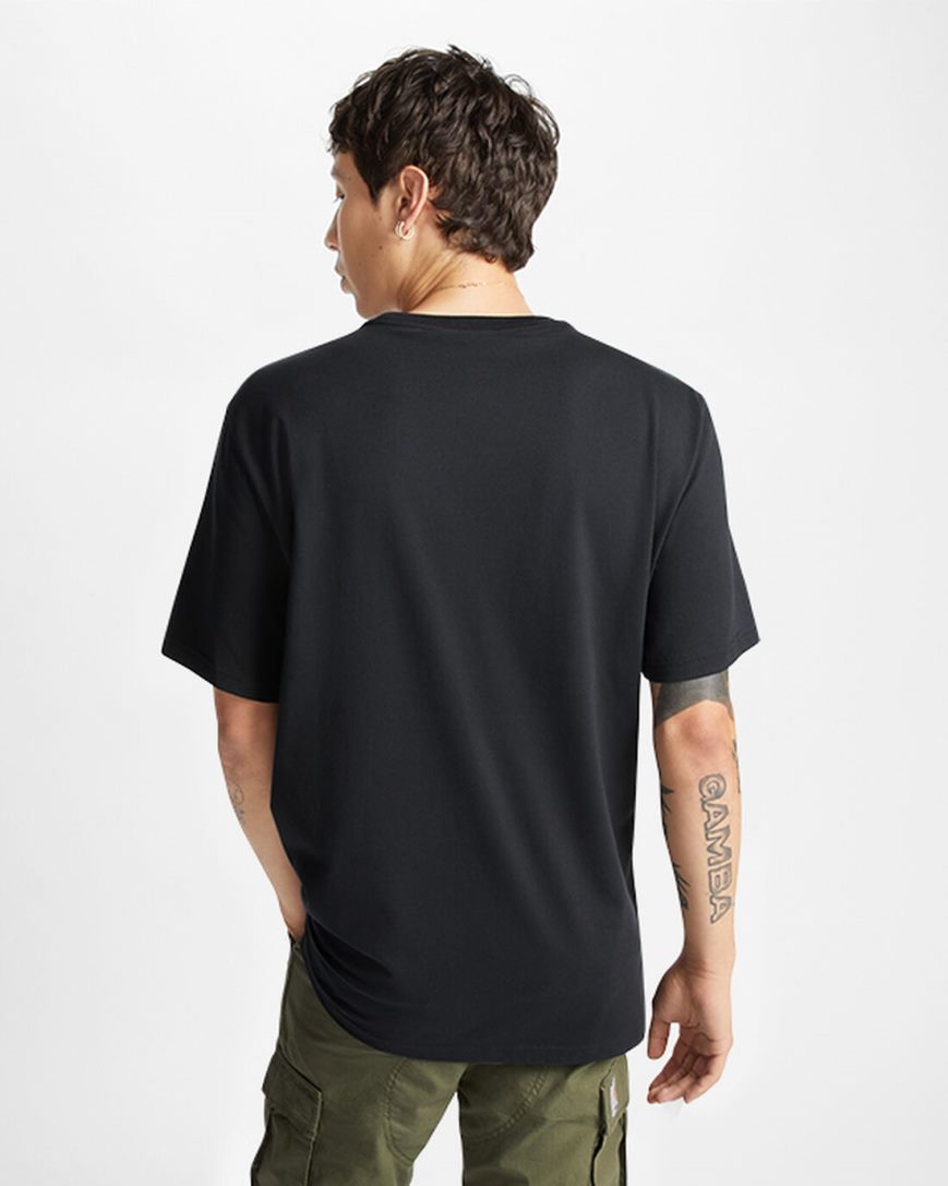 Converse Star Chevron Clouds Grafiske T-Shirts Herre Svarte | 028IGABYP