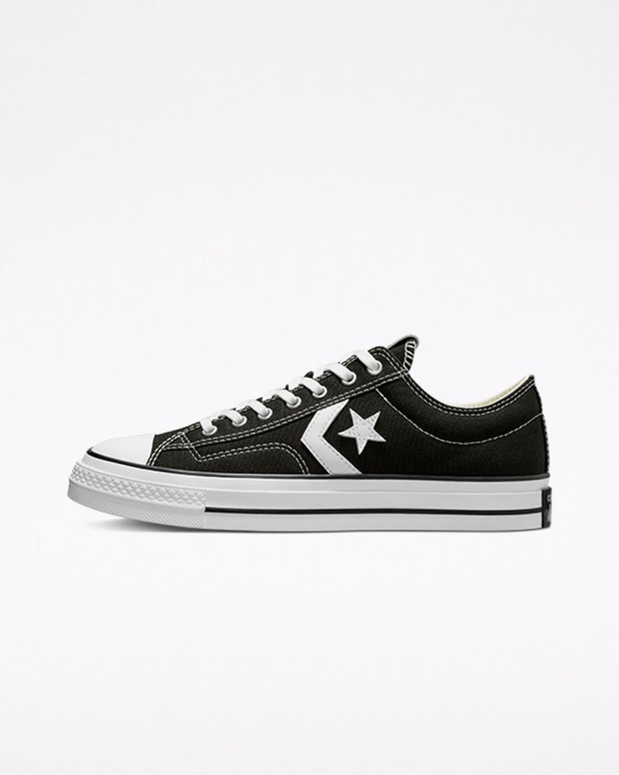Converse Star Player 76 Lave Sko Herre Svarte Hvite Svarte | 821YTEWSQ
