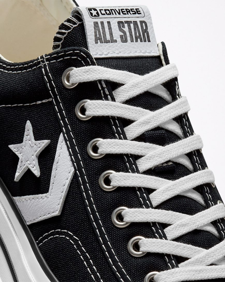Converse Star Player 76 Lave Sko Herre Svarte Hvite Svarte | 821YTEWSQ