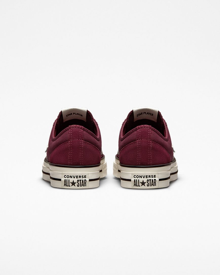 Converse Star Player 76 Retro Hike Lave Sko Dame Dyp Burgunder Svarte | 042MOGUNT
